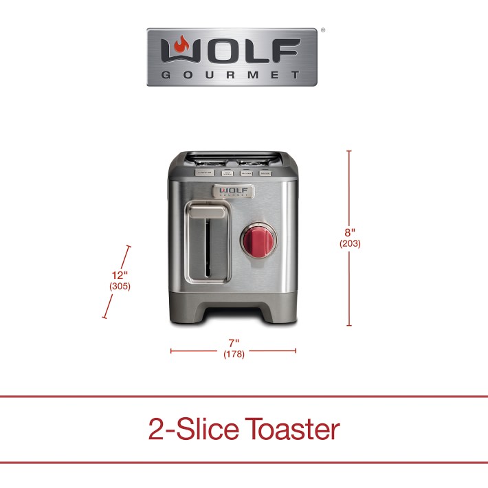 Wolf Gourmet Two-Slice Toaster STAINLESS STEEL WGTR152S - Best Buy