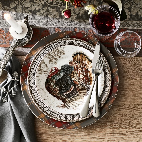 Autumn Plaid Charger Plate | Williams Sonoma