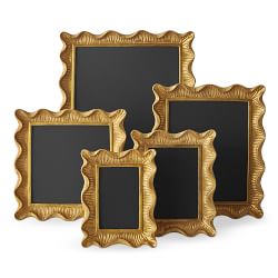 Florentine 8 1/2 High Antique Gold Mirror 4x6 Picture Frame