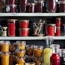 Milk Crate Canning Jar Storage Solution