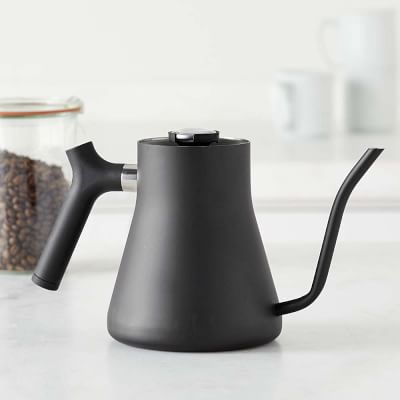 Fellow Stagg Stovetop Pour-Over Coffee and Tea Kettle - Gooseneck Teapot  with Precision Pour Spout, Built-In Thermometer, Matte Black, 1 Liter: Home  & Kitchen 