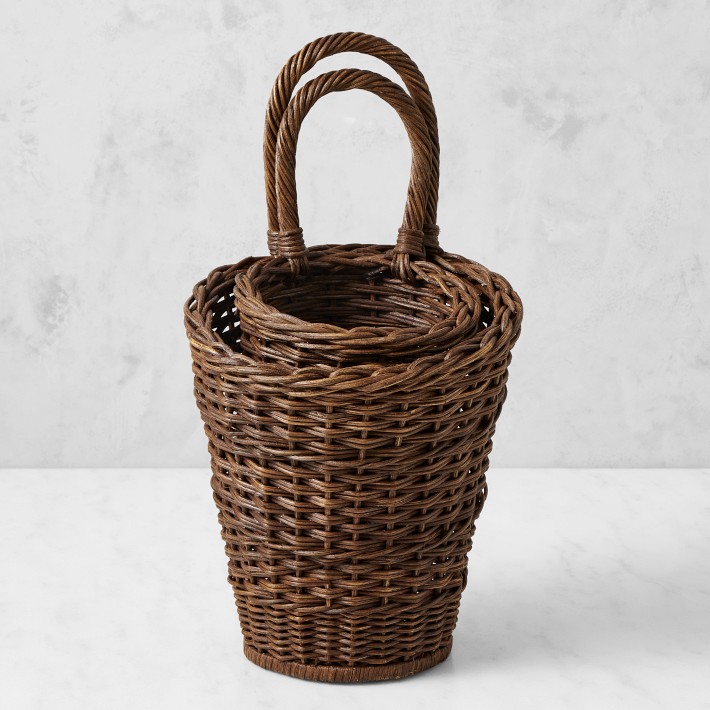 Corner Storage Basket with Lockable Roller Rack Save Space Vegetable White  