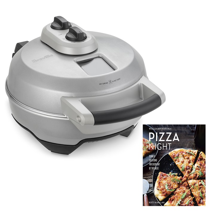 Breville Crispy Crust Pizza Maker with Williams Sonoma Pizza Night Cookbook