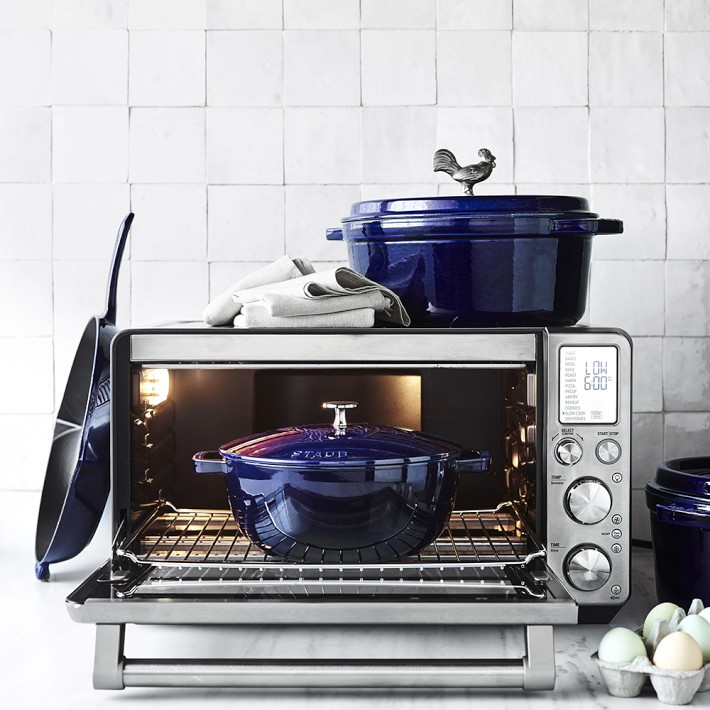 Williams-Sonoma - Holiday 3 2017 Catalog - Staub Enameled Cast Iron Petite  French Oven with Copper Knob, 1 1/2 Qt., White
