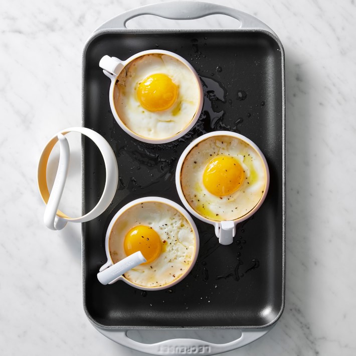 Vigor 10 Non-Stick Egg Ring with Gray Coated Handle