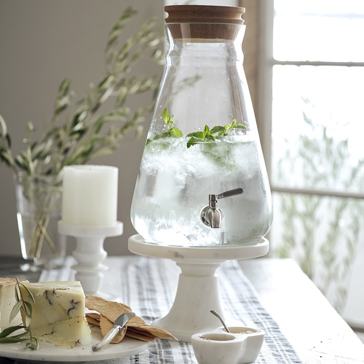 Williams Sonoma Glass Beverage Dispenser