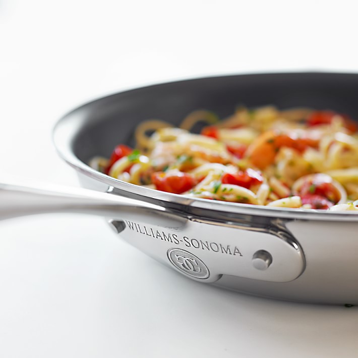 Williams Sonoma Thermo-Clad™ Nonstick Open Wok with Helper Handle, 14
