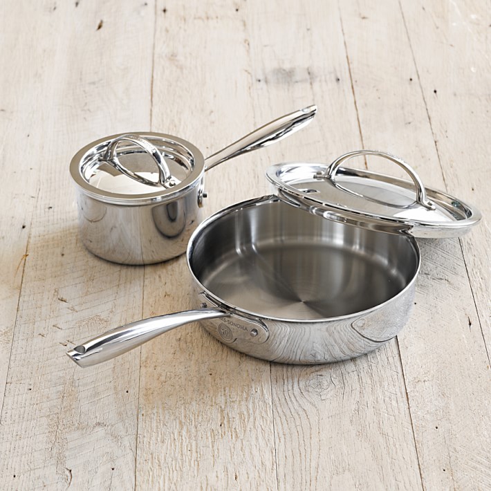 Williams Sonoma Signature Thermo-Clad Stainless-Steel Double Boiler, 2-Qt.
