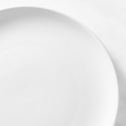 Plastic Plate - Matte Milk White Dinner Plates