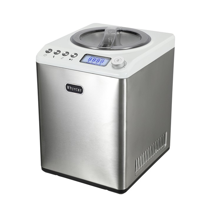 Whynter 1.28 Quart Compact Upright Automatic Ice Cream Maker with Stainless  Steel Bowl White