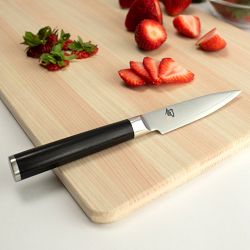 SMI Solingen Paring Knife Set Wooden Handle Peeling Knife for Fruits and Vegetables Straight & Curved Stainless Steel Blade Solingen Knife - German