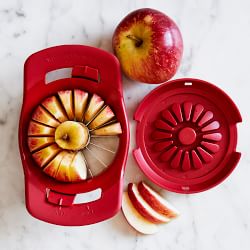  Apple Slicer and Corer, Matte Gold Apple Cutter Slicer, Apple Slices  12 Slices, Apple Corer and Slicer, Apple Cutter Stainless Steel Slicer, Pink Kitchen Utensils, Fruit Cutter