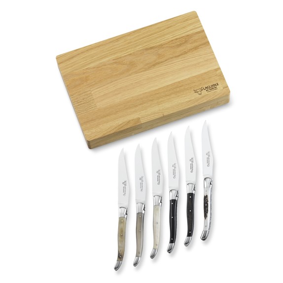 Laguiole en Aubrac MixedHorn Steak Knife Set Set of 6 Williams Sonoma