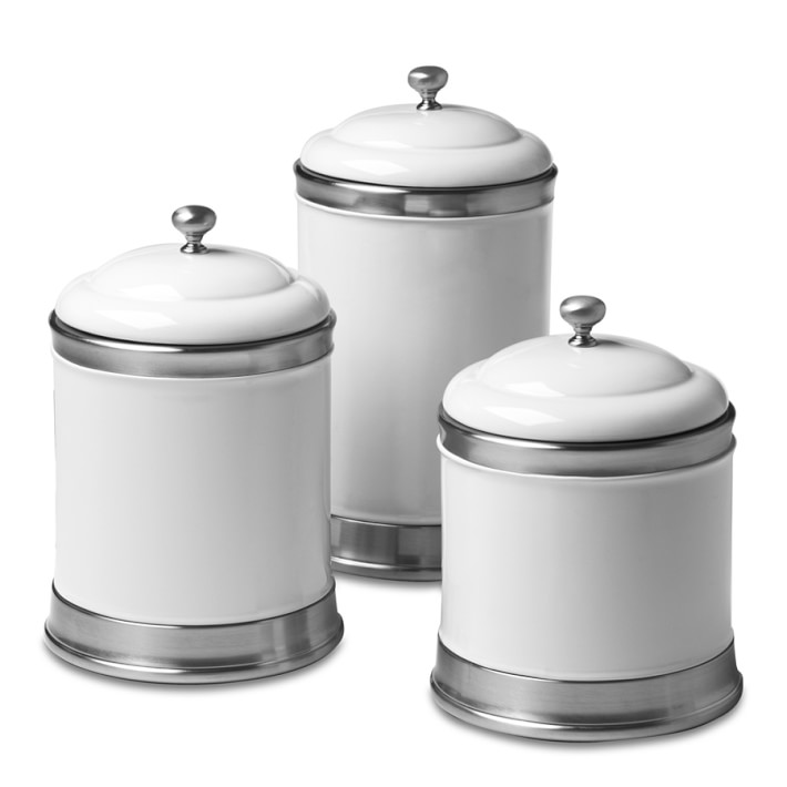 OXO White Kitchen Canisters