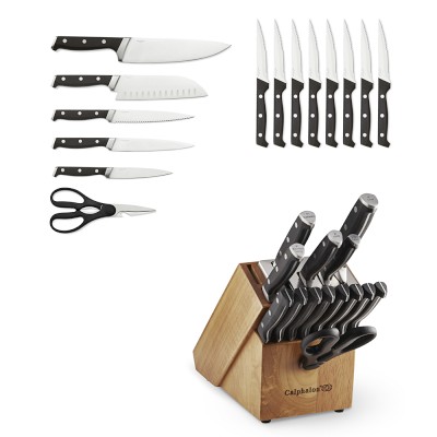 Calphalon Kitchen Knife Set, 15-PC Knife Block Set – Môdern Space