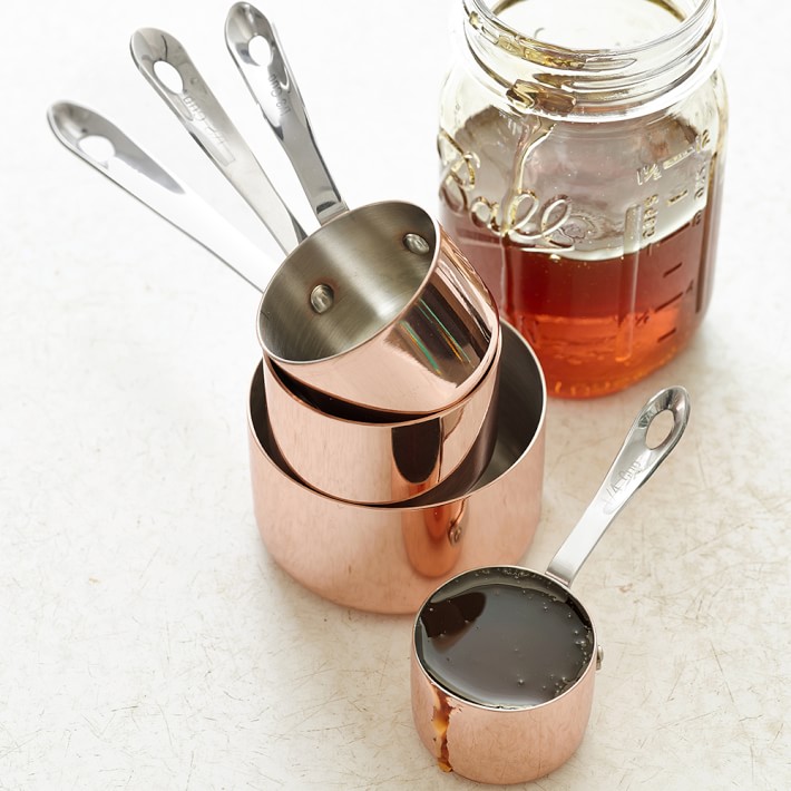 Sur La Table Copper Measuring Spoons, Set of 4, Copper