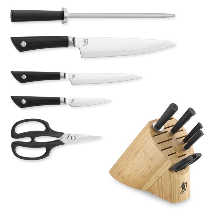 Shun Sora Six-Piece Block Kitchen Knife Set - Blade HQ