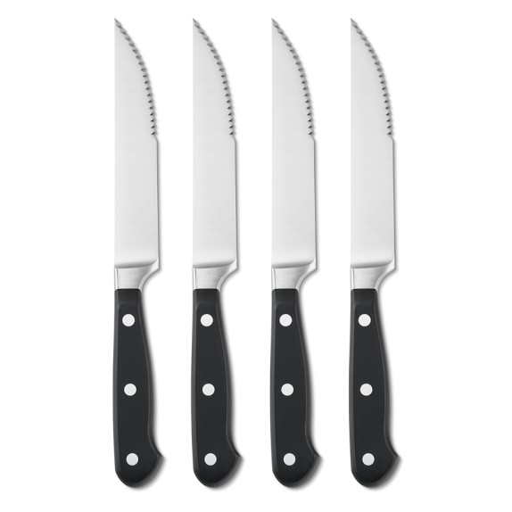 Wüsthof Classic Steakhouse Steak Knives in Block Set of 6 Williams Sonoma