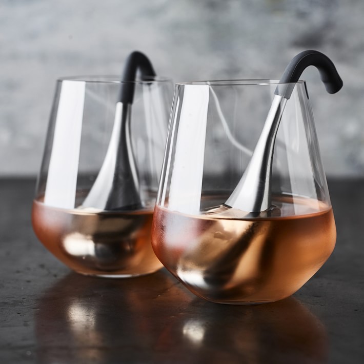 Williams Sonoma Estate Stemless White Wine Glasses