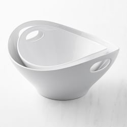 White Serving Bowls + Salad Bowls