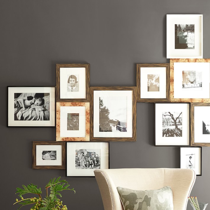 Kelley Burl Wooden Frames, 4X6, 5X7, 8X10 - Natural, Brown, Cocoa