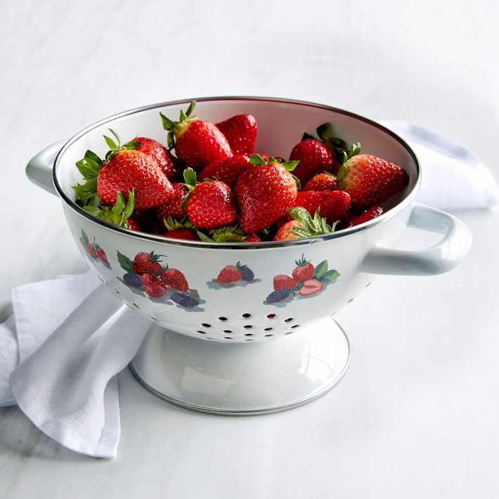 Enamel Berry Colander 3Qt. Williams Sonoma