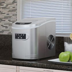 Insignia™ - Portable Ice Maker with Auto Shut-Off - Silver NS