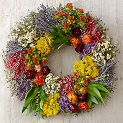 Spring Large Artificial Flower Wreath Front Door Wall Garland Home