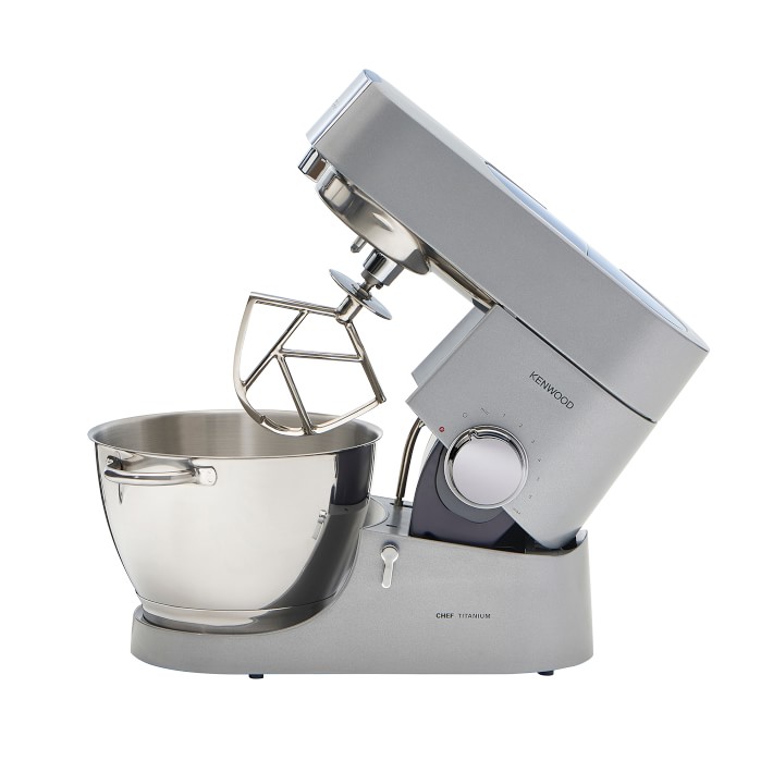 Kenwood Chef Titanium Kitchen Machine, Stainless Steel - 7 qt - Kitchen  Mixer - 800W Motor & Electronic Variable Speed Control - Includes
