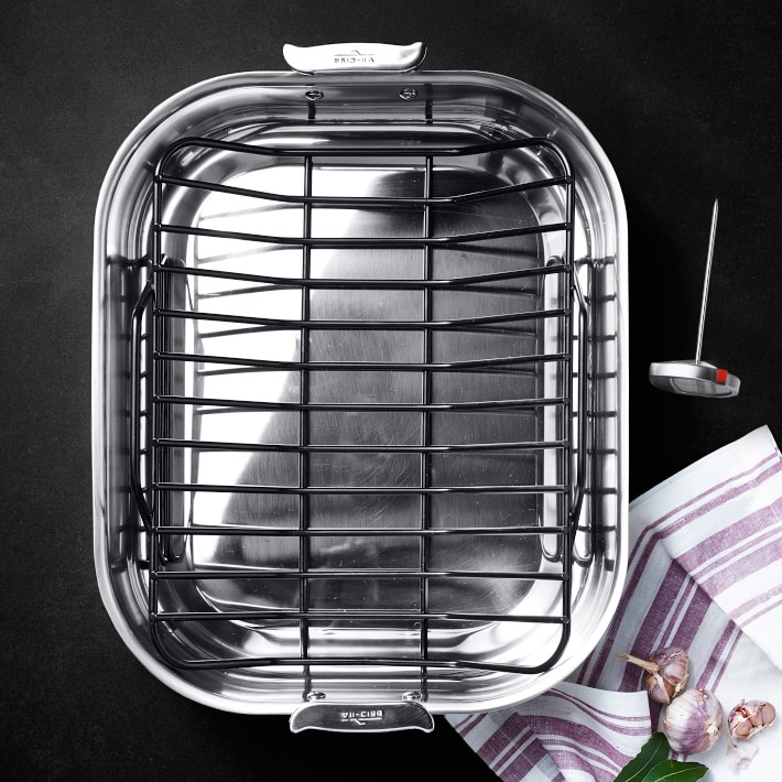 All-Clad Petite Stainless Steel Roaster with Rack - Kitchen & Company