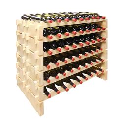  Nordic Gold Wine Racks Wall Holder, White Wood Board