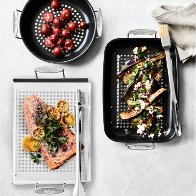 All-Clad Nonstick Outdoor Roasting Pan | Williams Sonoma