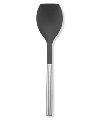 Stainless Steel Big Cooking Spoon, Kitchen Spoon Good for Cooking, Basting, Serving, Dishwasher Safe Metal Utensil, Durable, Solid Construction 15