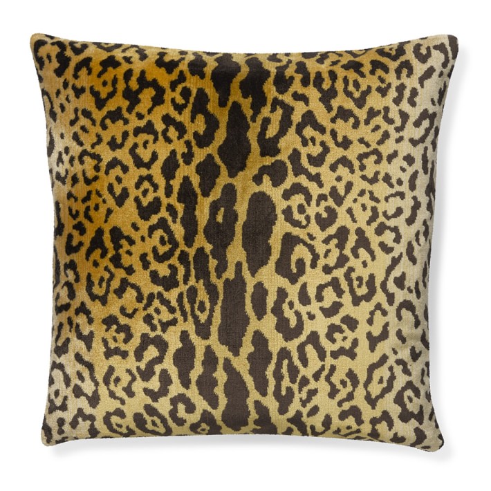 Scalamandre Tigre Silk Gold Throw Pillow Cover