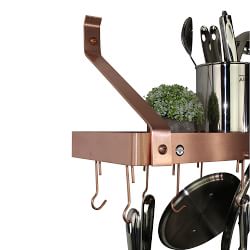 Williams Sonoma Hanging Stainless Steel Pot and Pan Rack Holder