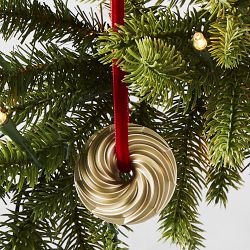 Food Ornament Steak Ceramic Ornament Christmas Tree Ornaments Hanging  Accessories Double Sides Printed Ceramic Porcelain with Gold String for