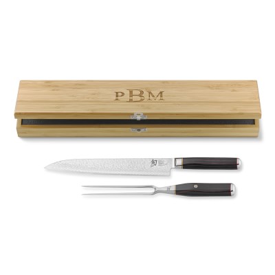 Hiro wood deals carving knife set