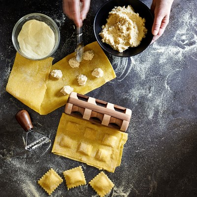 Williams Sonoma Ravioli Stamp with Walnut Handle