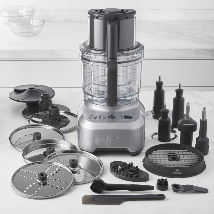 Breville Sous Chef 16 Cup Peel & Dice Food Processor, Brushed Aluminum,  BFP820BAL,Silver