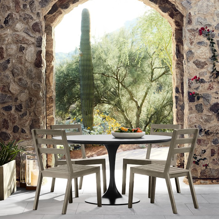 Outdoor circular dining online table