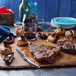 Jean Dubost 6 Steak Knives Bubinga Wood in Box