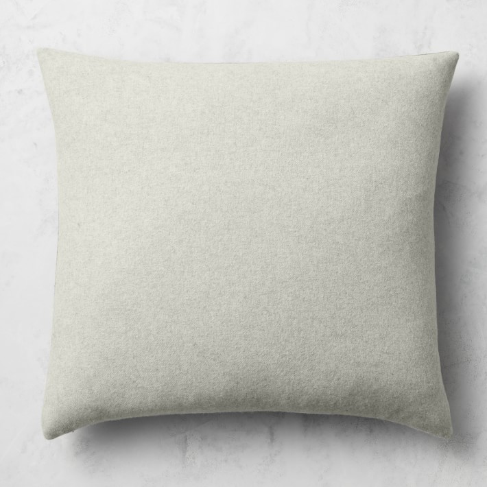 Reversible Double Face Solid Cashmere Pillow Cover Williams Sonoma