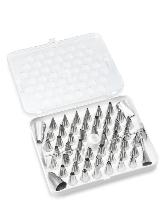 Ateco Stainless Steel Decorating Tips and Storage Case, Set of 55