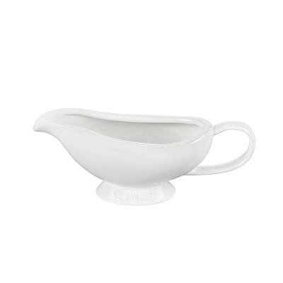 Williams Sonoma Pillivuyt Porcelain Gravy Boat with Warming Base