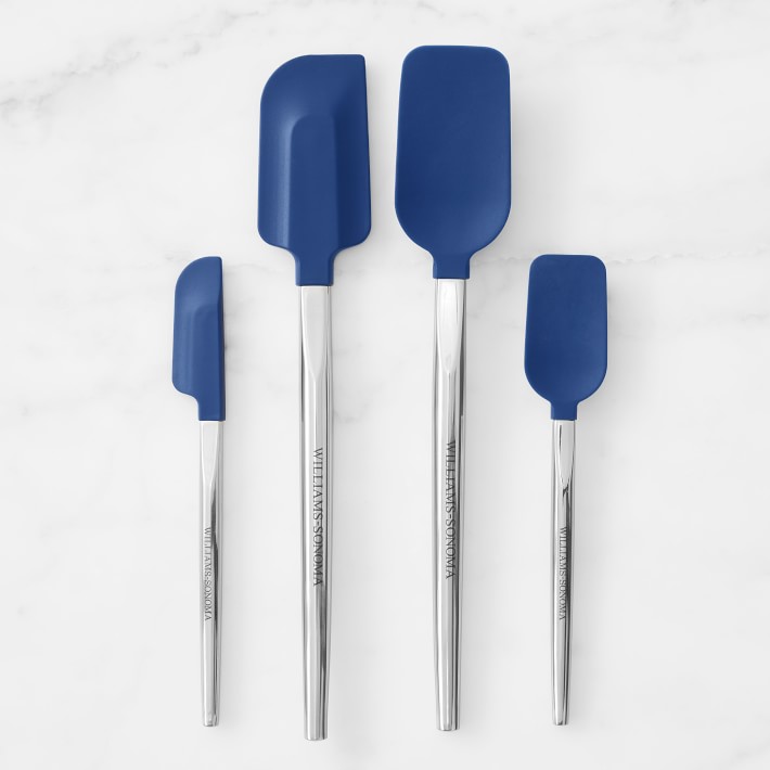 Williams Sonoma Stainless-Steel Ultimate Silicone Spatulas, Navy