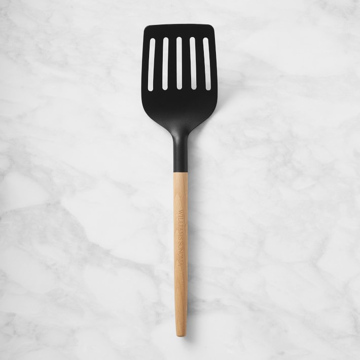 Williams Sonoma Nonstick Slotted Turner with Wooden Handle