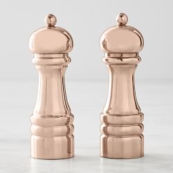 Williams Sonoma OXO Lua Copper Salt & Pepper Mills