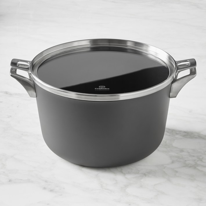 Calphalon Premier Space-Saving Hard-Anodized Nonstick Stock Pot with Cover
