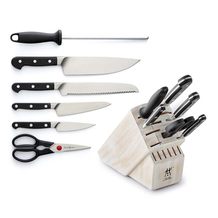 French Home 7 Piece Stainless Steel Knife Block Set & Reviews