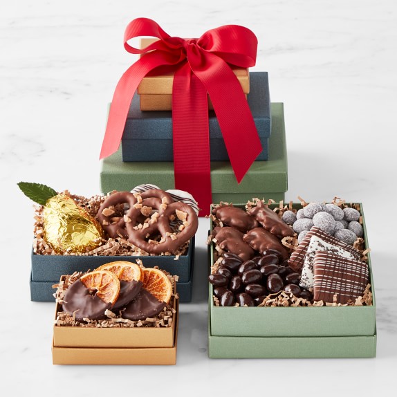 COOKIES GIFT BASKET, Gourmet Gluten Free Chocolate Covered Cookies for  Holiday, Hostess Gifts, Corporate Gift Baskets for Delivery Prime